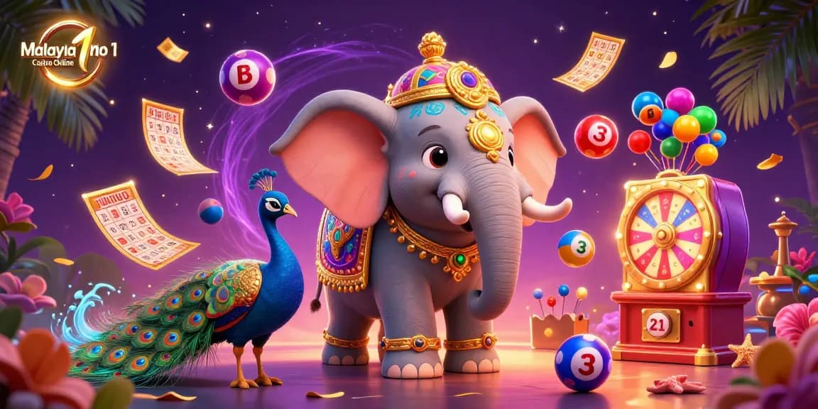 Experience the excitement of Malaysia No 1 Casino Online with vibrant lottery elements and colorful casino games.