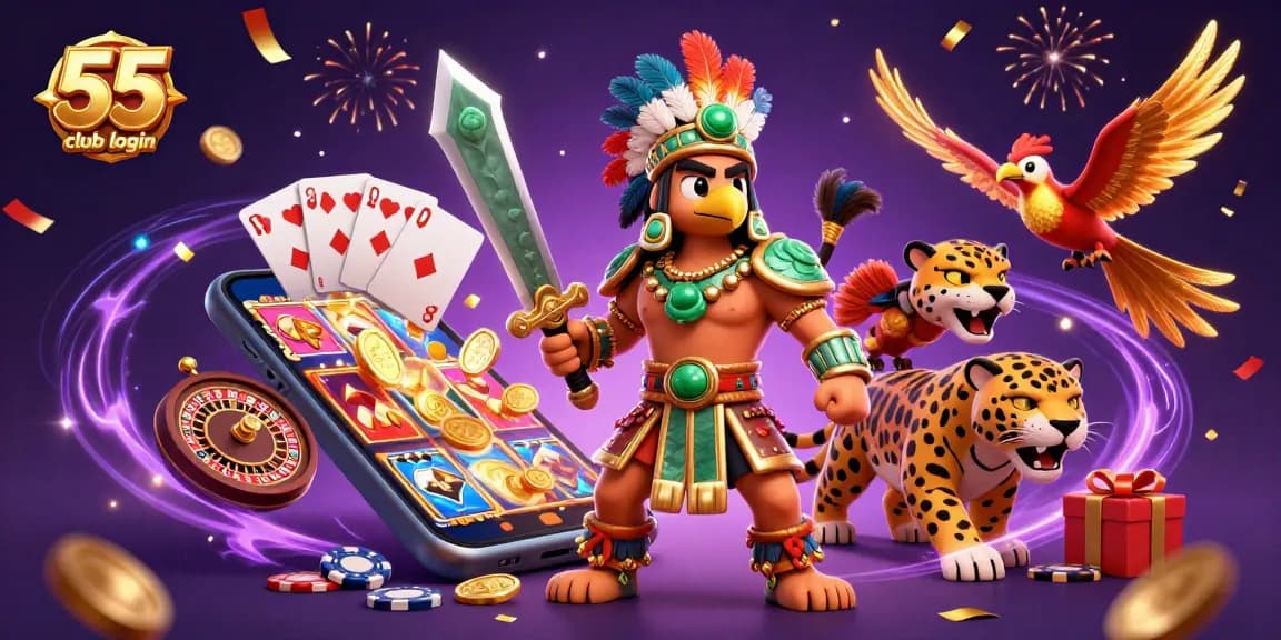 Experience excitement with the 55 club login, featuring vibrant gaming action and colorful characters.