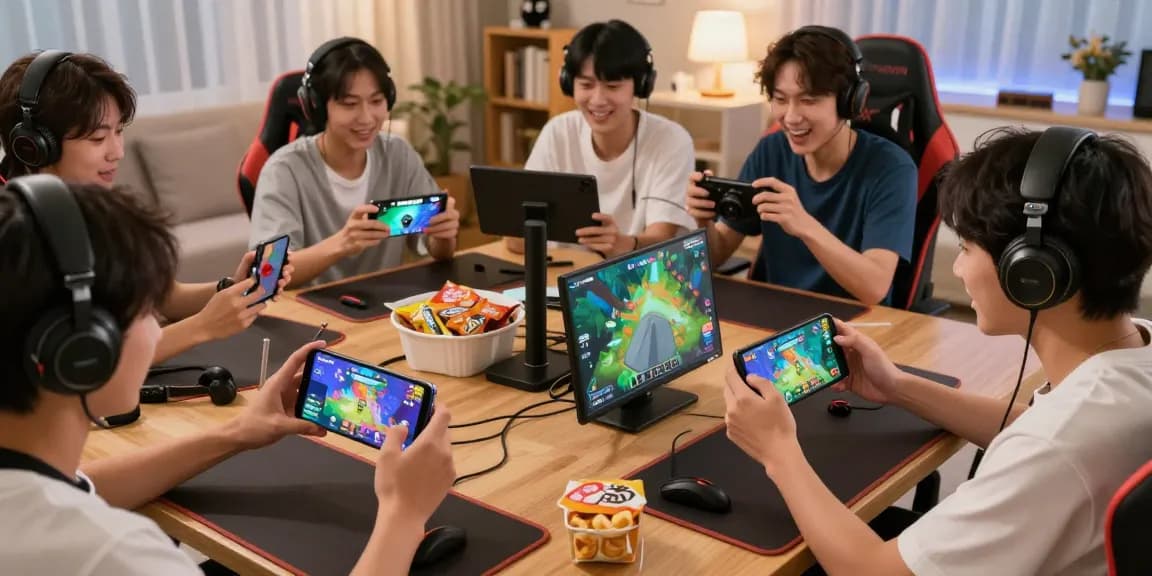Players engaging with https://iros.gb.net/ on their devices in a lively gaming environment full of excitement.