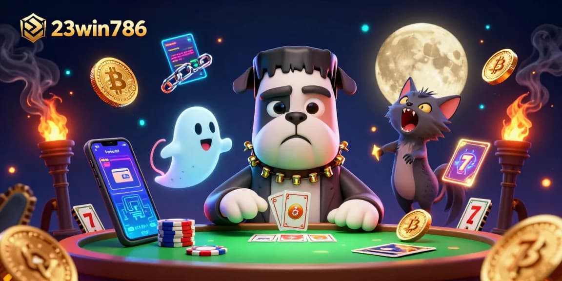 Experience thrilling bets at 23win786 with animated characters in an electrifying casino scene.