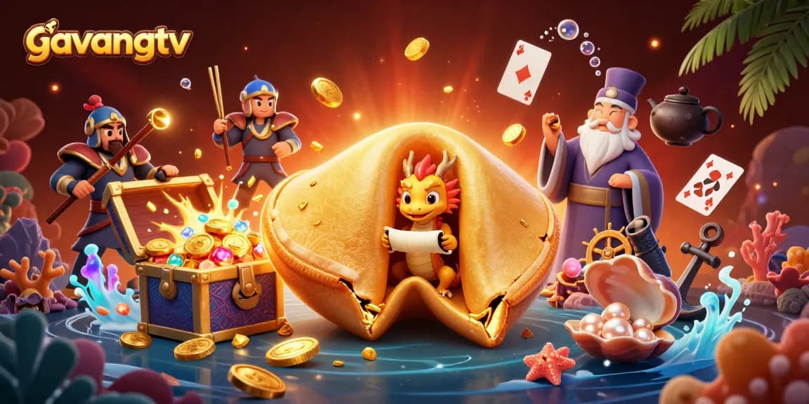 Experience thrilling gaming with gavangtv's vibrant casino scene packed with fortune elements.