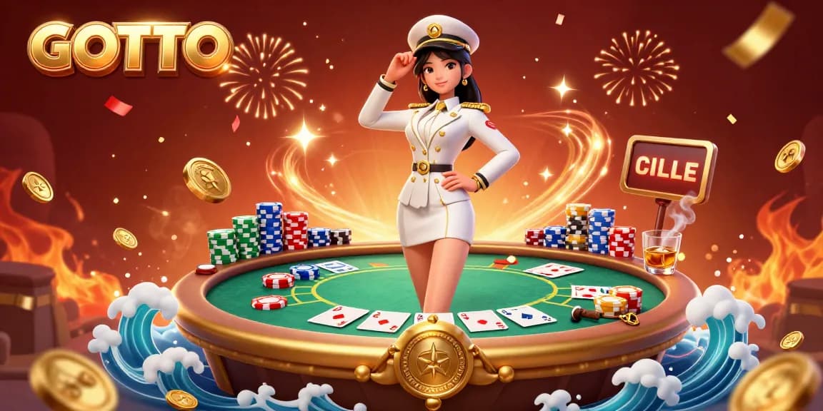 Terlibat dalam dunia GOTOTO yang mendebarkan sementara elemen poker yang penuh warna mengelilingi karakter perwira angkatan laut yang elegan.