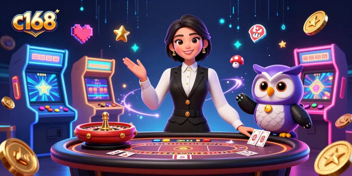 Experience thrilling games at c168 with professional dealers and vibrant casino elements, perfect for gamers.