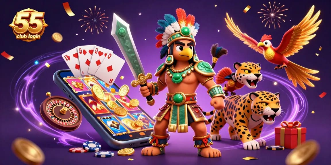 Experience excitement with the 55 club login, featuring vibrant gaming action and colorful characters.