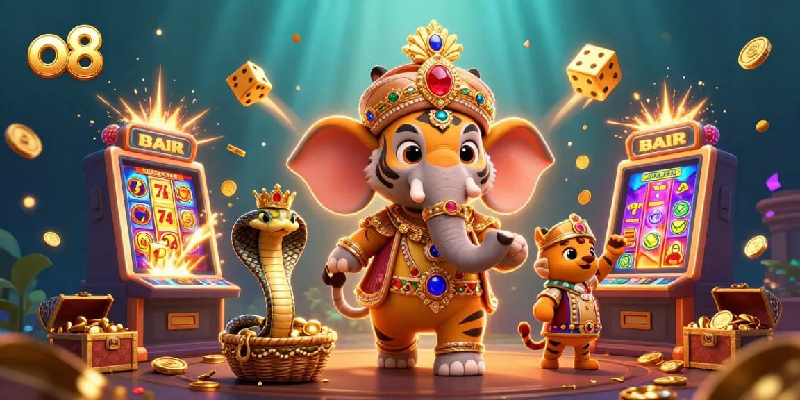 Spin the reels and win at o8 with colorful slot machines and exciting casino visuals.
