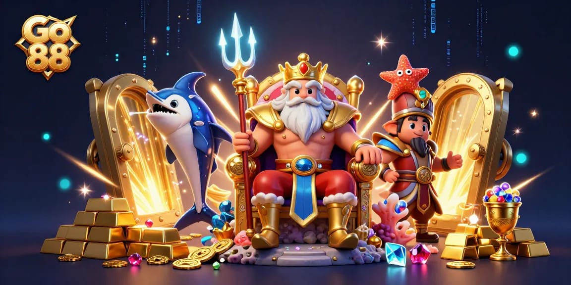 Engage with Go 88’s thrilling casino atmosphere featuring Neptune and treasures while exploring gaming options.