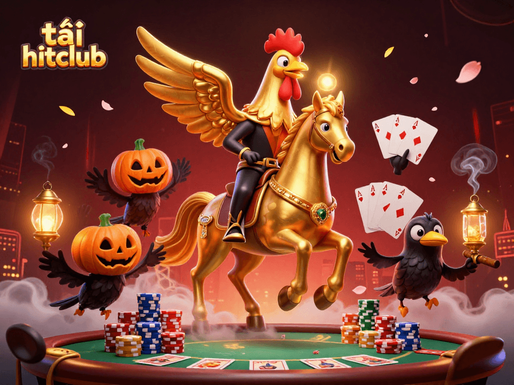 Engage in winning strategies with tải hitclub at a dazzling casino scene.