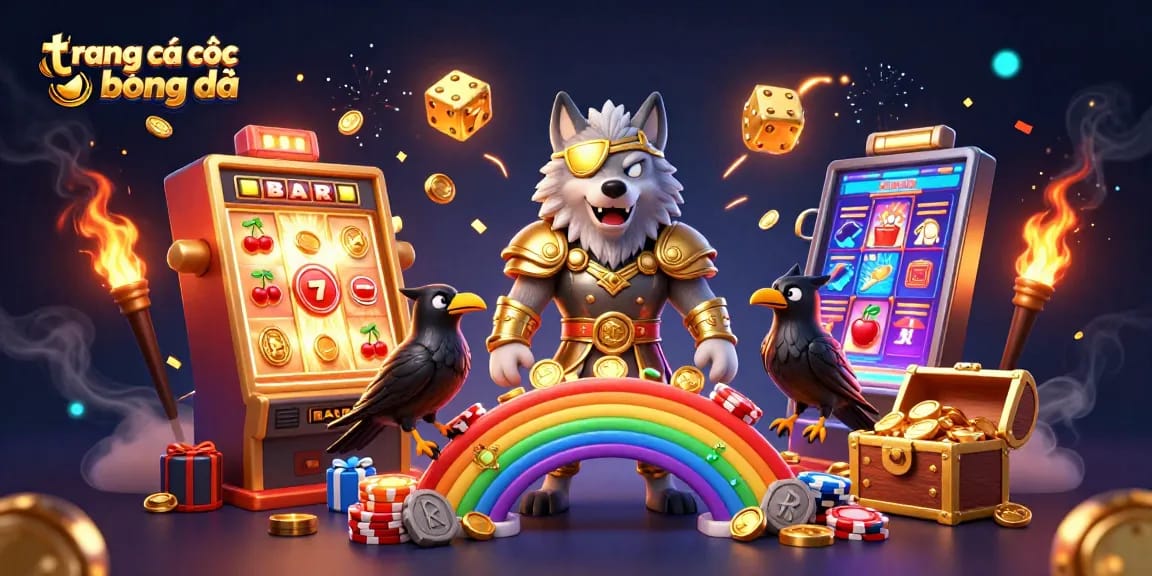 Experience the excitement of trang cá cược bóng đá with a dynamic scene featuring Norse mythology characters amid casino elements.