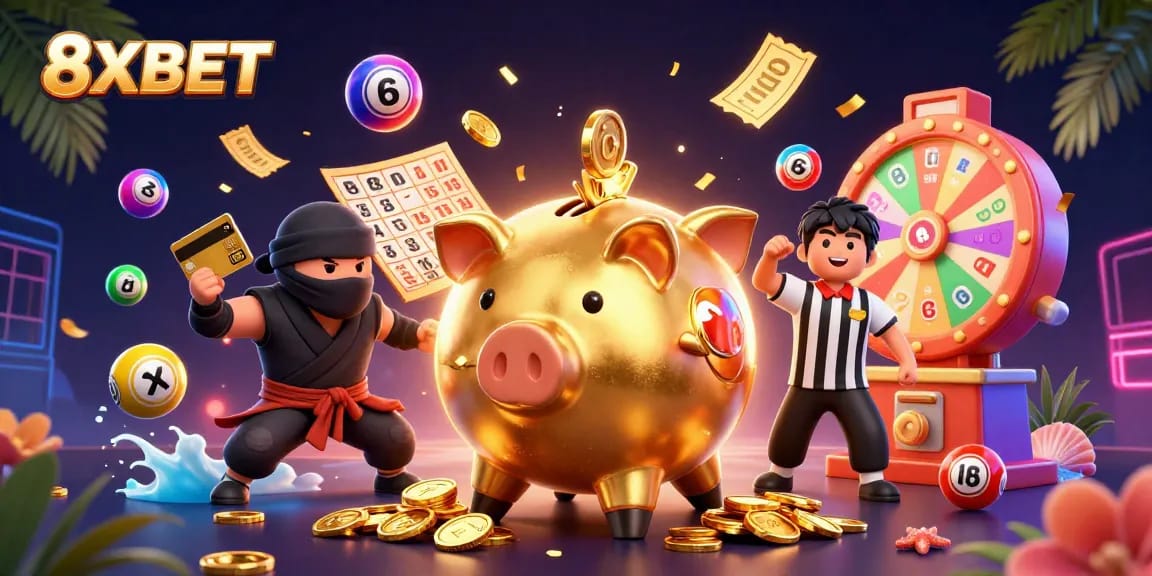 Experience exhilarating wins at 8XBET with vibrant casino visuals and dynamic gaming elements.