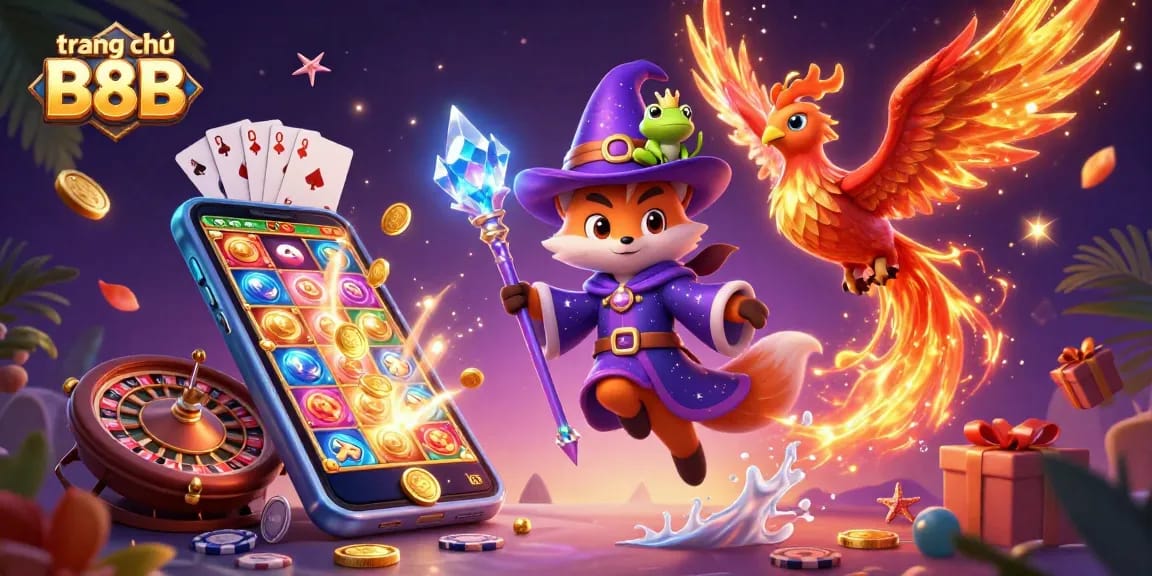 Engage in thrilling gameplay on trang chủ B8B with captivating characters and dynamic casino elements.
