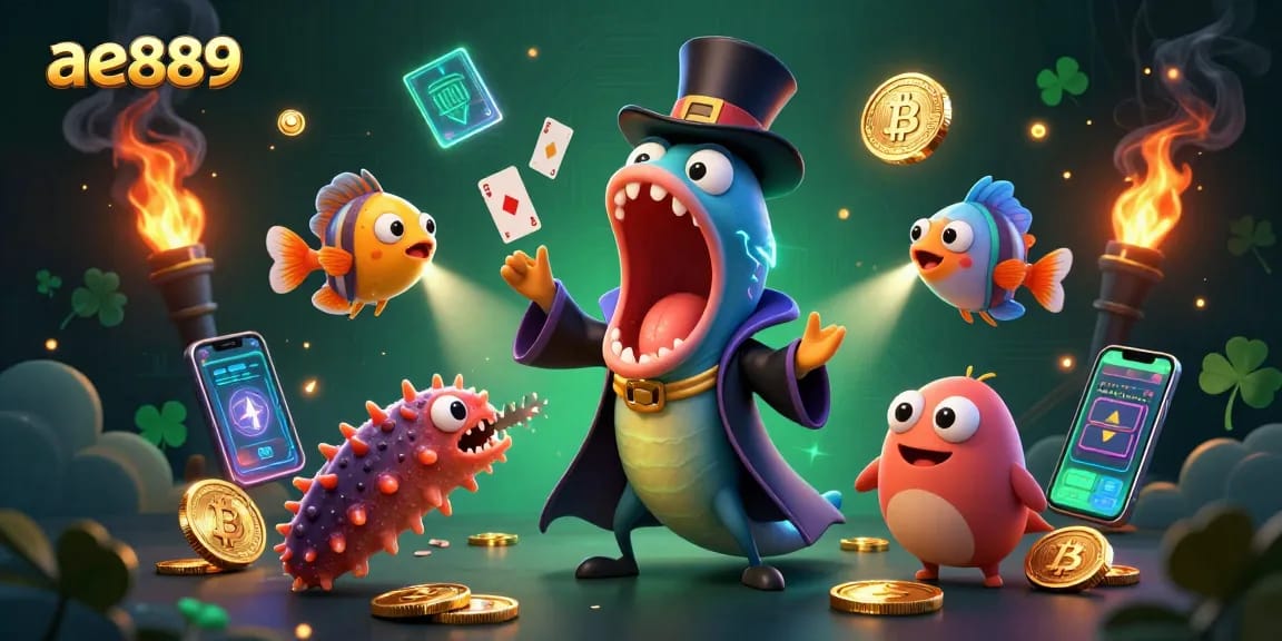 Experience magical gaming moments at ae889 with vibrant 3D illustrations of engaging casino games.