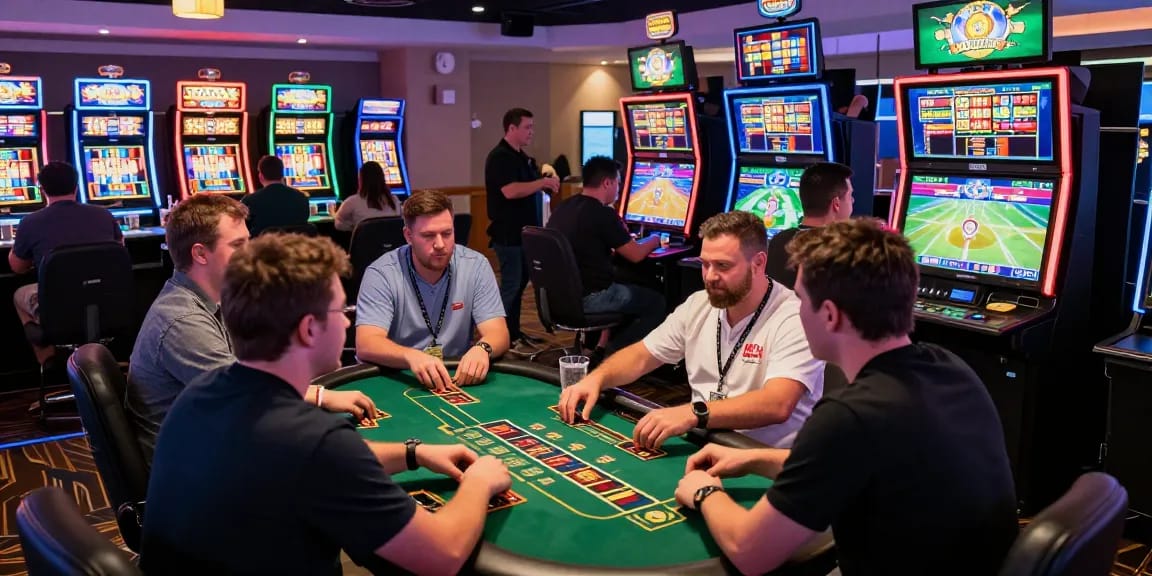BL555 online casino scene featuring vibrant games and enthusiastic players enjoying live dealer action
