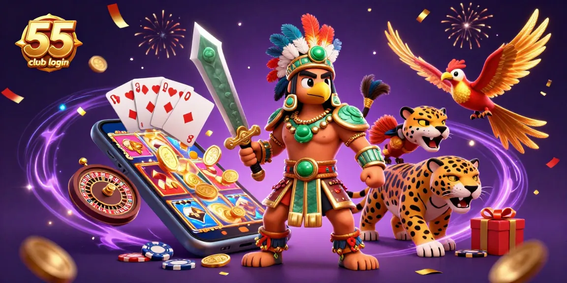 Experience excitement with the 55 club login, featuring vibrant gaming action and colorful characters.