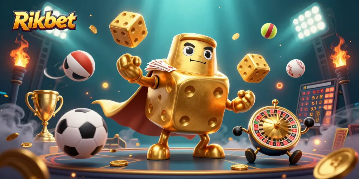 Engage in thrilling gameplay with Rikbet showcasing a vibrant casino environment and dynamic sports action.