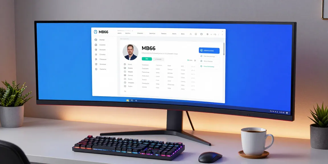 MB66 app interface showcased on a modern developer workstation with cutting-edge technology.