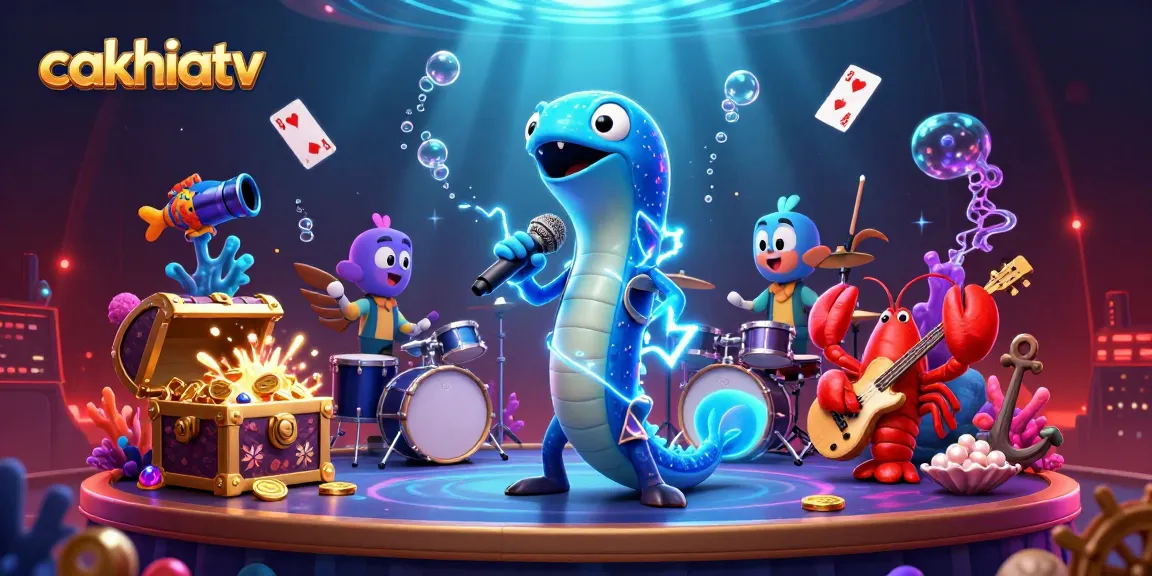 Experience gaming excitement with cakhiatv: electric eel DJ and underwater casino elements