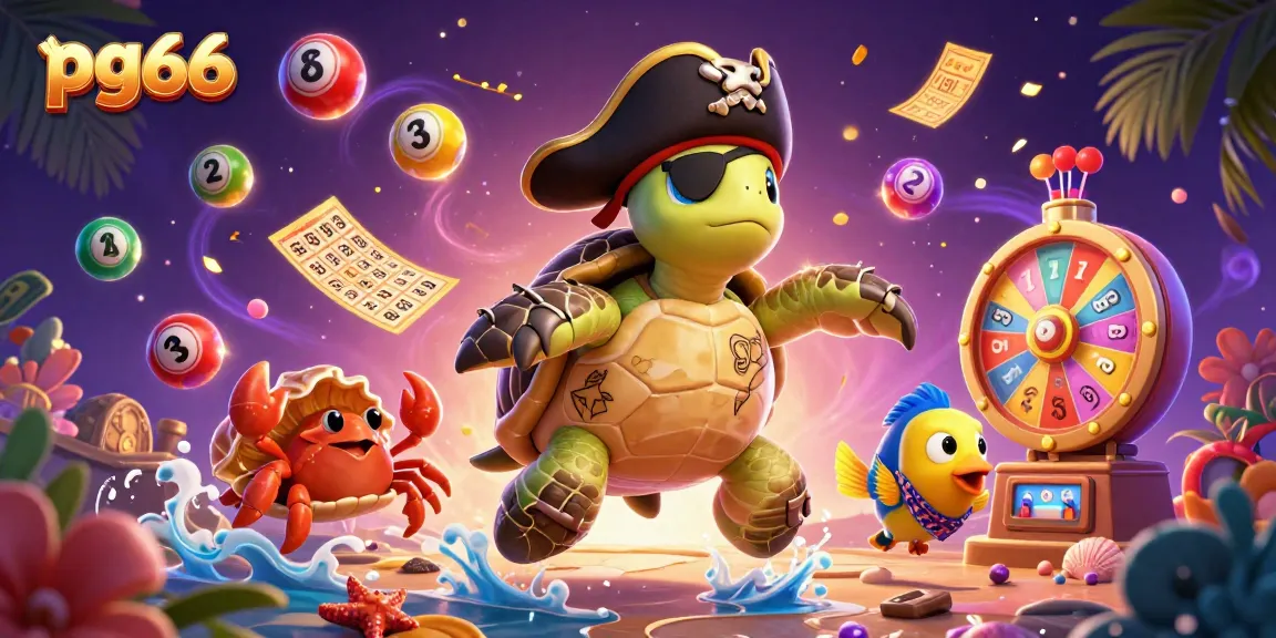 Experience the excitement of pg66 with vibrant games and treasures in an engaging 3D illustration.