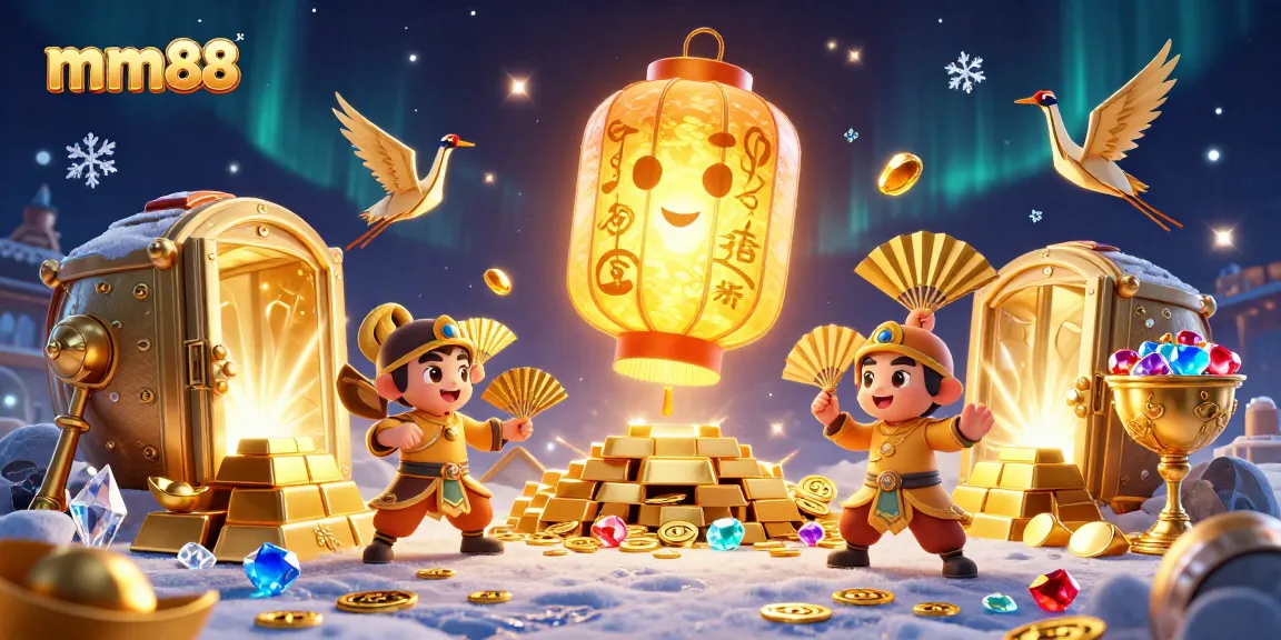 Engage with mm88's exciting casino gaming experience featuring dazzling characters and treasures.