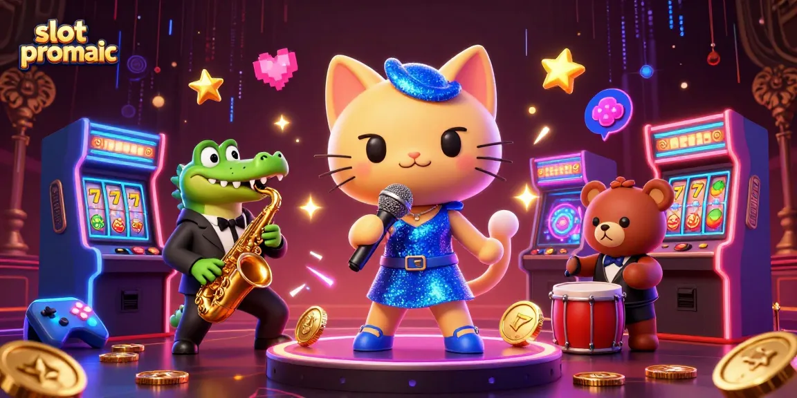 Permainan slot pragmatic terbaik dengan karakter kucing penyanyi jazz di panggung kasino.