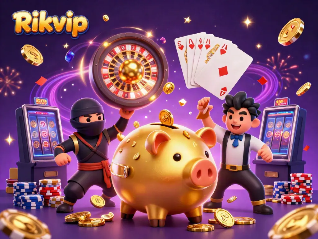 Engage in thrilling gaming at Rikvip with exciting characters and casino elements bursting with energy.
