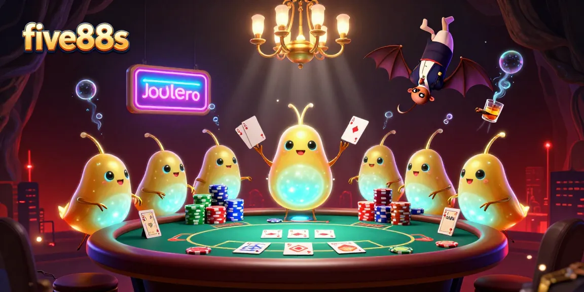 Experience the thrilling casino atmosphere at five88s with vibrant glowworms lighting the game.