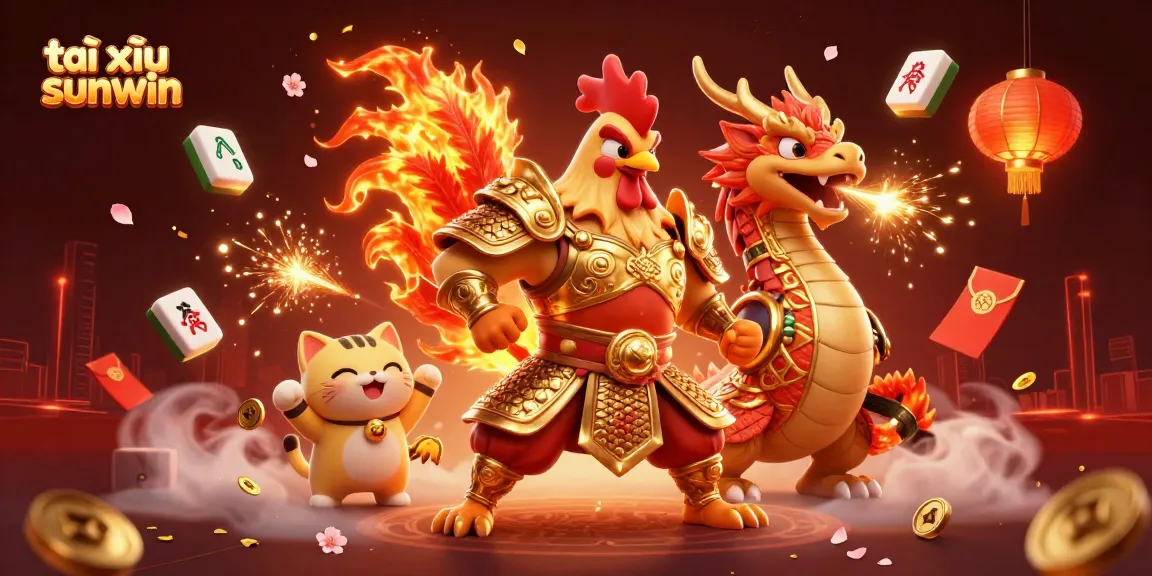 Engage in thrilling tài xỉu sunwin action with vibrant characters in a dynamic casino scene.