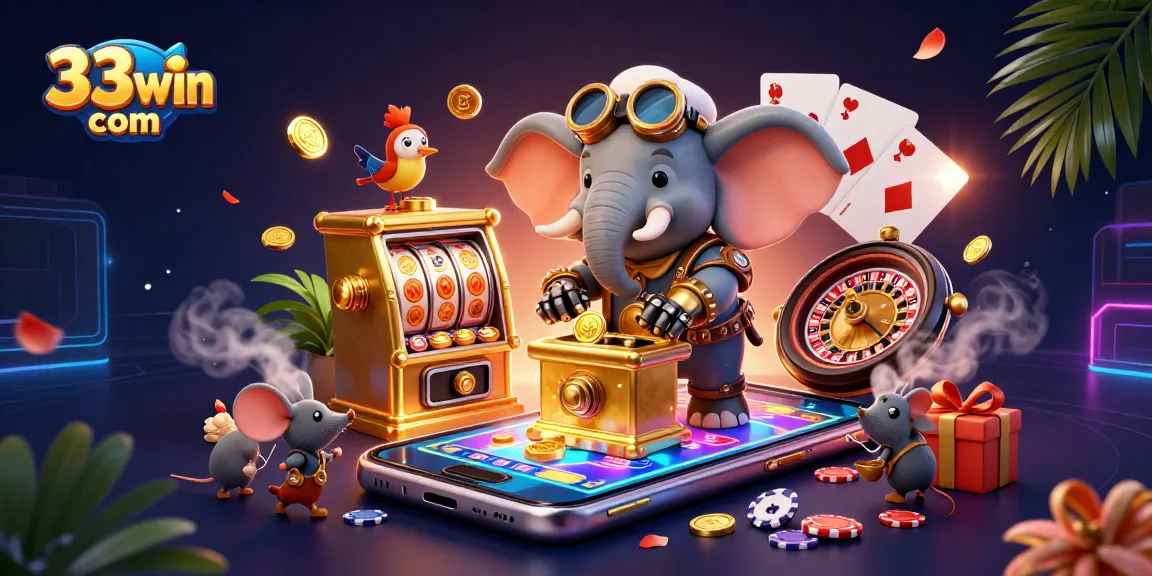 Engage in exciting slots at 33win com with a vibrant casino scene full of thrilling elements.